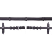 Schockemöhle Teugels met Stops Zwart/Zilver Schockemöhle Teugels met Stops Zwart/Zilver