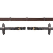 Schockemöhle Teugels met Stops Donkerbruin/Goud Schockemöhle Teugels met Stops Donkerbruin/Goud