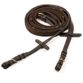 Schockemöhle Teugels met Stops Donkerbruin/Goud Schockemöhle Teugels met Stops Donkerbruin/Goud