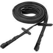 Schockemöhle Teugels Rubber Zwart/Zilver Schockemöhle Teugels Rubber Zwart/Zilver