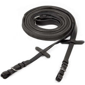 Schockemöhle Teugels Neo Line Rubber Zwart/Zilver Schockemöhle Teugels Neo Line Rubber Zwart/Zilver