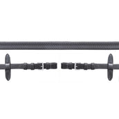 Schockemöhle Teugels Neo Line Rubber Zwart/Zilver Schockemöhle Teugels Neo Line Rubber Zwart/Zilver