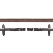 Schockemöhle Teugels Neo Line Rubber Bruin/Zilver Schockemöhle Teugels Neo Line Rubber Bruin/Zilver