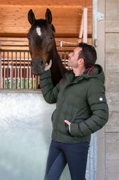 HKM Jas Hamburg Heren Gewatteerd Olijfgroen HKM Jas Hamburg Heren Gewatteerd Olijfgroen