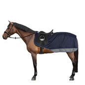 EQUITHÈME Uitrijdeken Tyrex Polar Fleece 600D Navy/Grijs Dots EQUITHÈME Uitrijdeken Tyrex Polar Fleece 600D Navy/Grijs Dots