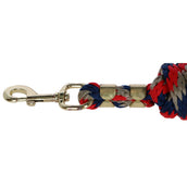 Harry's Horse Halstertouw Comfort Blauw/Rood/Beige Harry's Horse Halstertouw Comfort Blauw/Rood/Beige