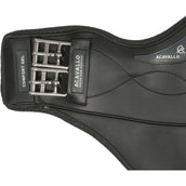 Acavallo Singel Comfort Gel Kort met Buikflap Zwart Acavallo Singel Comfort Gel Kort met Buikflap Zwart