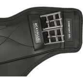 Acavallo Singel Comfort Gel Kort met Buikflap Zwart Acavallo Singel Comfort Gel Kort met Buikflap Zwart