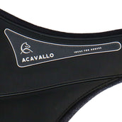 Acavallo Singel Comfort Gel met Buikflap Zwart Acavallo Singel Comfort Gel met Buikflap Zwart