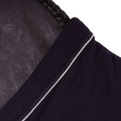 HKM Fleecedeken Met Kraag Donkerblauw HKM Fleecedeken Met Kraag Donkerblauw