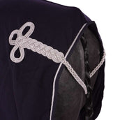 HKM Fleecedeken Met Kraag Donkerblauw HKM Fleecedeken Met Kraag Donkerblauw