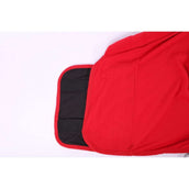 HKM Fleecedeken Met Kraag Donkerrood HKM Fleecedeken Met Kraag Donkerrood