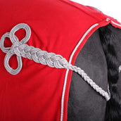 HKM Fleecedeken Met Kraag Rood HKM Fleecedeken Met Kraag Rood