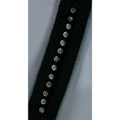 HKM Halster + Touw Crystal Zacht Onderlegd Zwart/Grijs HKM Halster + Touw Crystal Zacht Onderlegd Zwart/Grijs