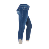 HKM Rijbroek Pasadena Summer Denim Siliconen Zitvlak Jeans Blauw HKM Rijbroek Pasadena Summer Denim Siliconen Zitvlak Jeans Blauw