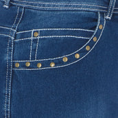 HKM Rijbroek Pasadena Summer Denim Siliconen Zitvlak Jeans Blauw HKM Rijbroek Pasadena Summer Denim Siliconen Zitvlak Jeans Blauw