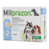 Milprazon Ontwormingsmiddel Hond 2,5mg Milprazon Ontwormingsmiddel Hond 2,5mg