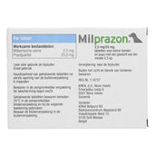 Milprazon Ontwormingsmiddel Hond 2,5mg Milprazon Ontwormingsmiddel Hond 2,5mg