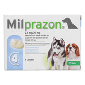 Milprazon Ontwormingsmiddel Hond 2,5mg Milprazon Ontwormingsmiddel Hond 2,5mg