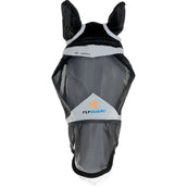 Shires Vliegenmasker met Oren & Neus Fine Mesh Zwart Shires Vliegenmasker met Oren & Neus Fine Mesh Zwart