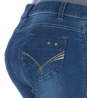 EQUITHÈME Rijbroek Texas Denim Blauw/Beige EQUITHÈME Rijbroek Texas Denim Blauw/Beige