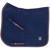 Bucas Therapy Zadeldekje Dressuur Navy/Orange Bucas Therapy Zadeldekje Dressuur Navy/Orange