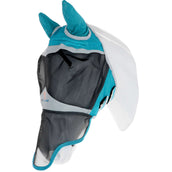 Shires Vliegenmasker met Oren & Neus Fine Mesh Teal Shires Vliegenmasker met Oren & Neus Fine Mesh Teal