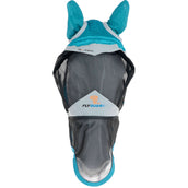 Shires Vliegenmasker met Oren & Neus Fine Mesh Teal Shires Vliegenmasker met Oren & Neus Fine Mesh Teal