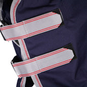 WeatherBeeta Lite Turnout Rug Combo Neck ComFiTec Essential 0g Navy/Silver/Red WeatherBeeta Lite Turnout Rug Combo Neck ComFiTec Essential 0g Navy/Silver/Red
