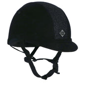 Charles Owen Cap YR8 Sparkly Centre Black/Silver Charles Owen Cap YR8 Sparkly Centre Black/Silver