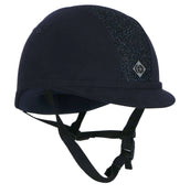 Charles Owen Cap YR8 Sparkly Centre Round Navy Charles Owen Cap YR8 Sparkly Centre Round Navy