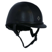 Charles Owen Cap AYR8 PLUS Leather Look Black Charles Owen Cap AYR8 PLUS Leather Look Black