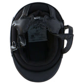 Charles Owen Cap AYR8 PLUS Leather Look Black Charles Owen Cap AYR8 PLUS Leather Look Black