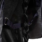 EQUITHÈME Turnout Rug Tyrex met Buikflap 600D 300g Navy/Grijs Dots EQUITHÈME Turnout Rug Tyrex met Buikflap 600D 300g Navy/Grijs Dots