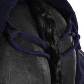 EQUITHÈME Uitrijdeken Tyrex Polar Fleece 600D Navy/Grijs Dots EQUITHÈME Uitrijdeken Tyrex Polar Fleece 600D Navy/Grijs Dots