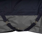 EQUITHÈME Turnout Rug Tyrex High Neck 600D 150g Navy/Grijs Dots EQUITHÈME Turnout Rug Tyrex High Neck 600D 150g Navy/Grijs Dots