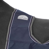 EQUITHÈME Uitrijdeken Tyrex Polycotton 600D Zwart/Blauw EQUITHÈME Uitrijdeken Tyrex Polycotton 600D Zwart/Blauw