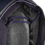 EQUITHÈME Uitrijdeken Tyrex Polycotton 600D Zwart/Blauw EQUITHÈME Uitrijdeken Tyrex Polycotton 600D Zwart/Blauw