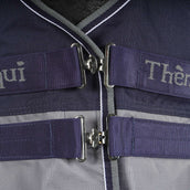 EQUITHÈME Turnout Rug Tyrex Combo 600D 350g Navy/Grijs Dots EQUITHÈME Turnout Rug Tyrex Combo 600D 350g Navy/Grijs Dots