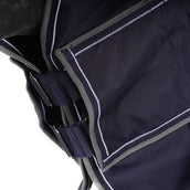 EQUITHÈME Turnout Rug Tyrex Combo 600D 350g Navy/Grijs Dots EQUITHÈME Turnout Rug Tyrex Combo 600D 350g Navy/Grijs Dots