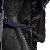 EQUITHÈME Turnout Rug Tyrex Combo 600D 200g Navy/Grijs Dots EQUITHÈME Turnout Rug Tyrex Combo 600D 200g Navy/Grijs Dots