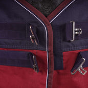 EQUITHÈME Outdoordeken Tyrex 1200D 300g Navy/Bordeaux EQUITHÈME Outdoordeken Tyrex 1200D 300g Navy/Bordeaux