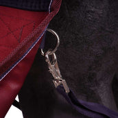 EQUITHÈME Outdoordeken Tyrex 1200D 300g Navy/Bordeaux EQUITHÈME Outdoordeken Tyrex 1200D 300g Navy/Bordeaux