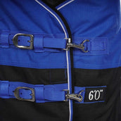 EQUITHÈME Outdoordeken Tyrex Aisance 1200D 300g Blauw/Zwart EQUITHÈME Outdoordeken Tyrex Aisance 1200D 300g Blauw/Zwart