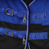 EQUITHÈME Outdoordeken Tyrex Aisance 1200D 300g Blauw/Zwart EQUITHÈME Outdoordeken Tyrex Aisance 1200D 300g Blauw/Zwart