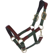 HKM Halster Luna Leer/Nylon Groen/Bruin HKM Halster Luna Leer/Nylon Groen/Bruin