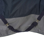 EQUITHÈME Regendeken Tyrex 600D 50g Navy/Grijs Dots EQUITHÈME Regendeken Tyrex 600D 50g Navy/Grijs Dots