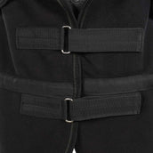 Harry's Horse Fleecedeken met Oprolbare Hals Zwart Harry's Horse Fleecedeken met Oprolbare Hals Zwart