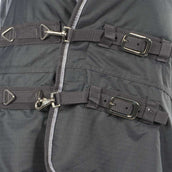 Harry's Horse Outdoordeken Thor 200g met Hals Ebony Harry's Horse Outdoordeken Thor 200g met Hals Ebony