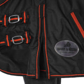 HB Harry & Hector Outdoordeken 300g Zwart/Rood HB Harry & Hector Outdoordeken 300g Zwart/Rood